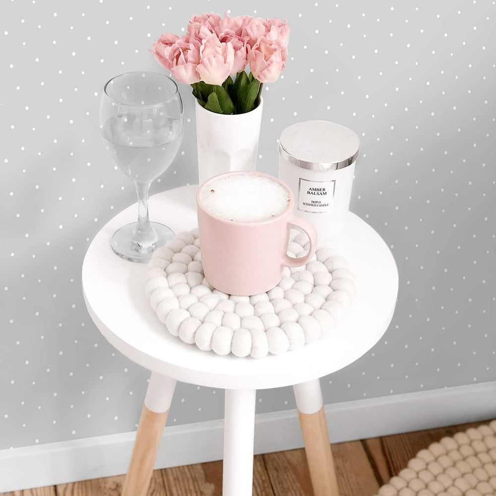 
                  
                    NW42108 polka dot peel and stick wallpaper table from NextWall
                  
                