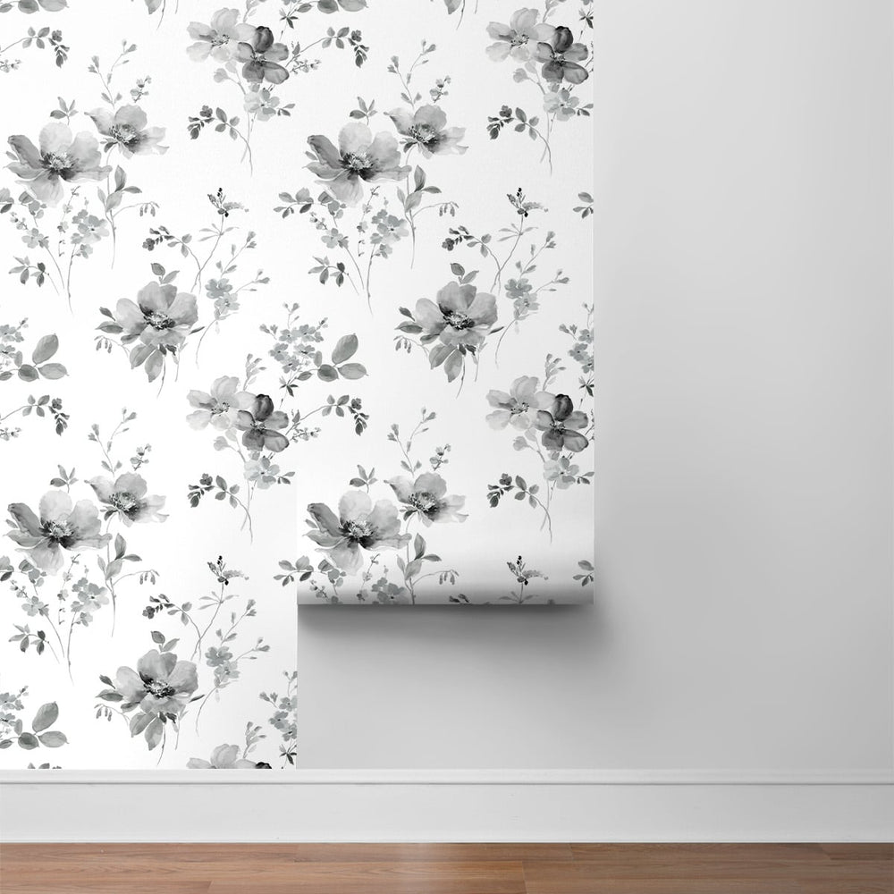 
                  
                    NW42200 watercolor floral peel and stick removable wallpaper roll from NextWall
                  
                