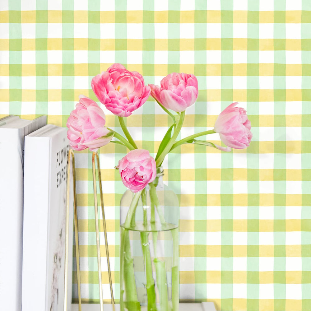 
                  
                    NW42304 watercolor plaid peel and stick wallpaper decor from NextWall
                  
                