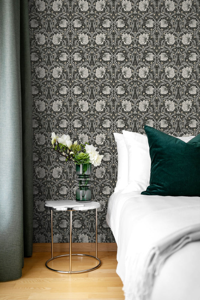NW42400 Primrose floral William Morris peel and stick removable wallpaper bedroom from NextWall