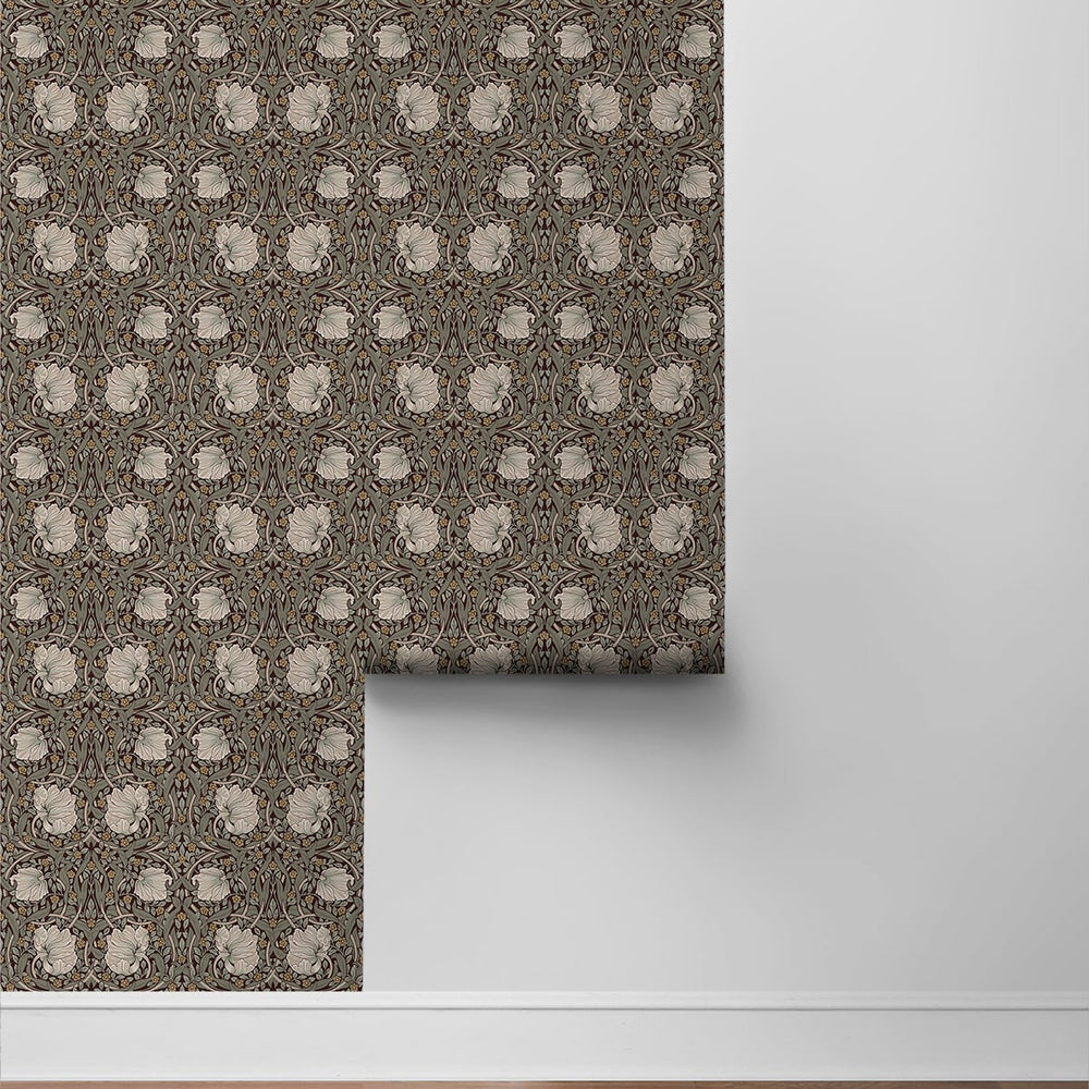 
                  
                    Vintage floral peel and stick wallpaper roll NW42401 from NextWall
                  
                