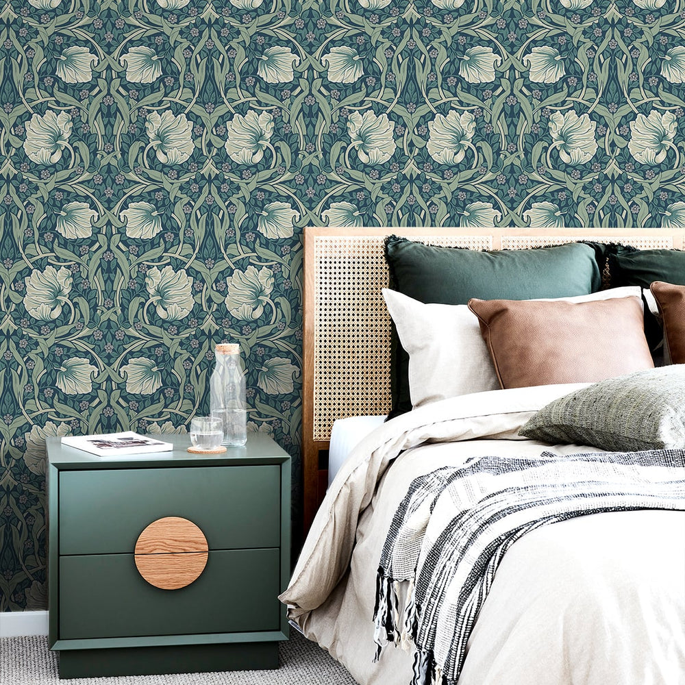 
                  
                    NW42404 Primrose floral William Morris peel and stick removable wallpaper bedroom from NextWall
                  
                