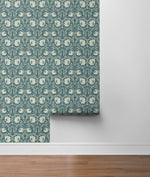NW42404 Primrose floral William Morris peel and stick removable wallpaper roll from NextWall