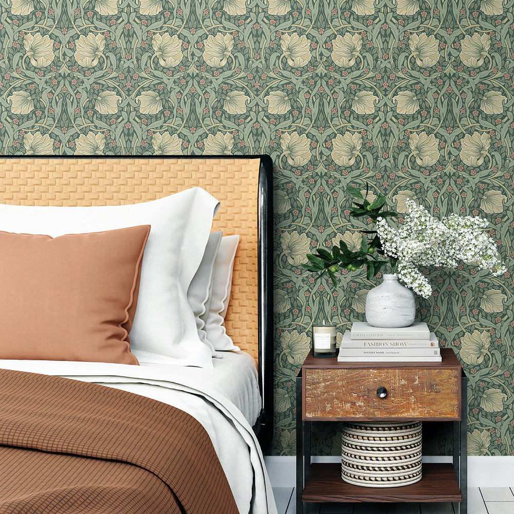
                  
                    NW42406 Primrose floral William Morris peel and stick removable wallpaper bedroom from NextWall
                  
                