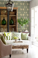 NW42406 Primrose floral William Morris peel and stick removable wallpaper living room from NextWall