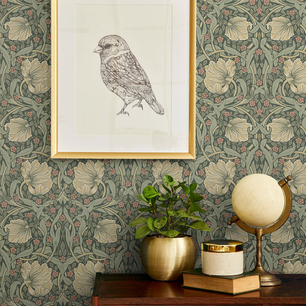 
                  
                    NW42406 Primrose floral William Morris peel and stick removable wallpaper decor from NextWall
                  
                