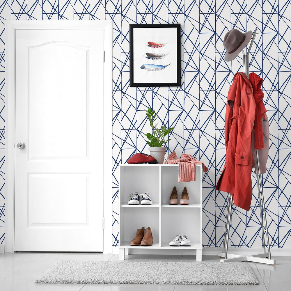 
                  
                    NW42502 quartz geo peel and stick wallpaper entryway from NextWall
                  
                