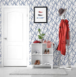 NW42502 quartz geo peel and stick wallpaper entryway from NextWall