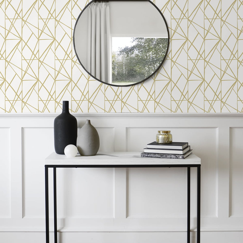 
                  
                    NW42503 quartz geo peel and stick wallpaper entryway from NextWall
                  
                