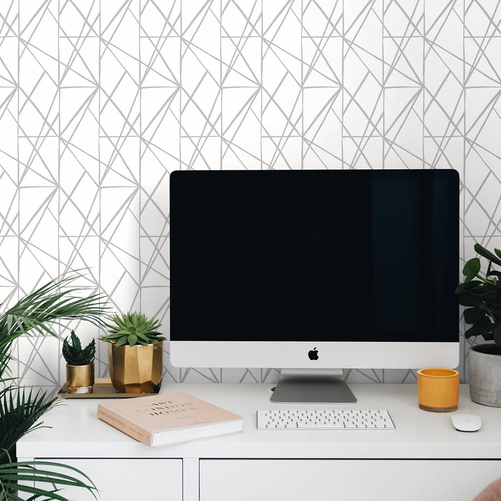 
                  
                    NW42505 quartz geo peel and stick wallpaper office from NextWall
                  
                