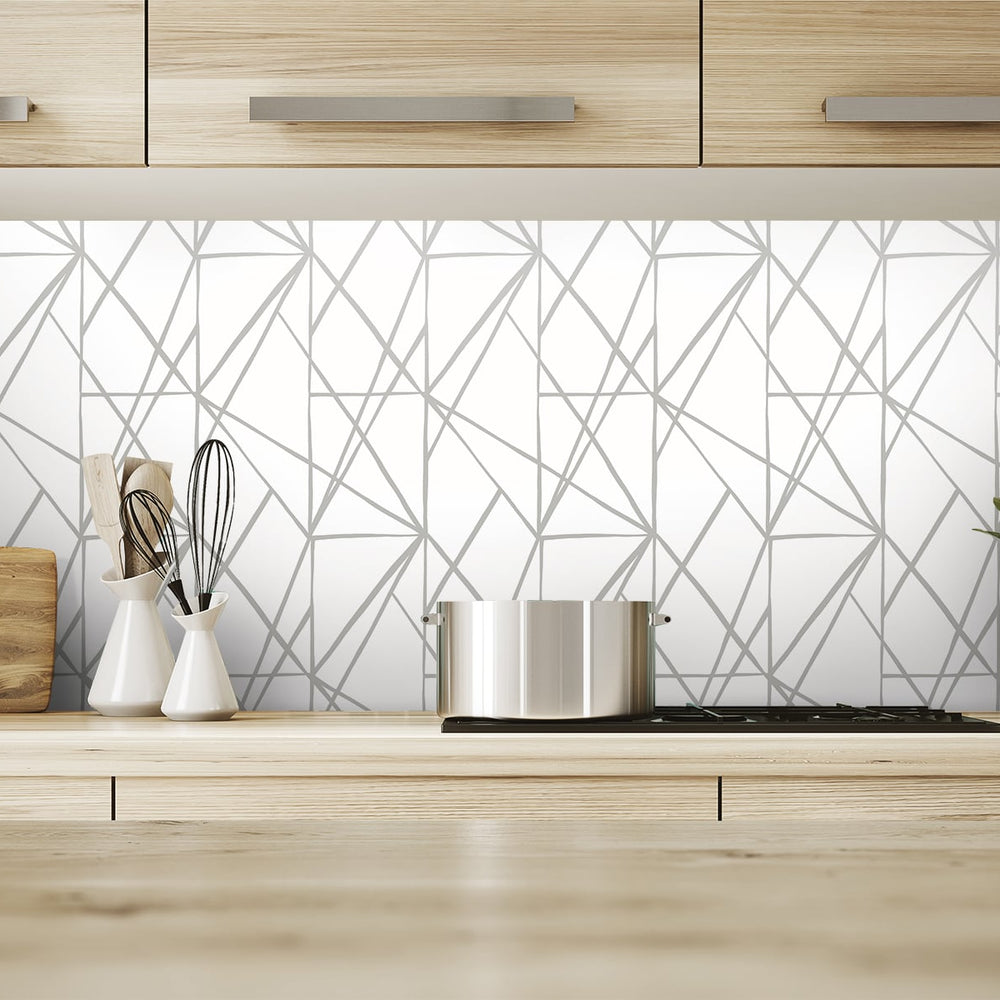 
                  
                    NW42505 quartz geo peel and stick wallpaper kitchen from NextWall
                  
                