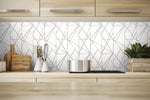 NW42505 quartz geo peel and stick wallpaper kitchen from NextWall