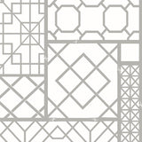 NW42605 garden trellis geometric peel and stick removable wallpaper from NextWall