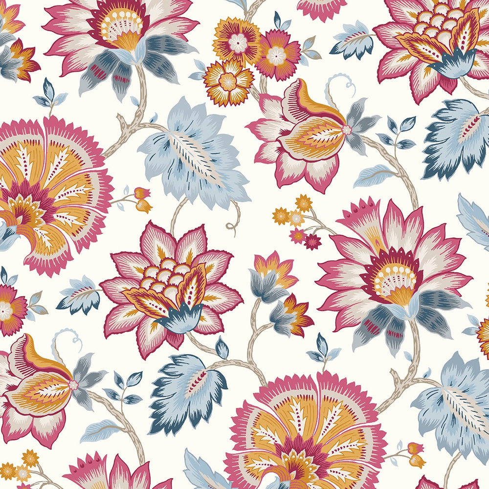 
                  
                    Jacobean floral peel and stick wallpaper NW42701 from NextWall
                  
                
