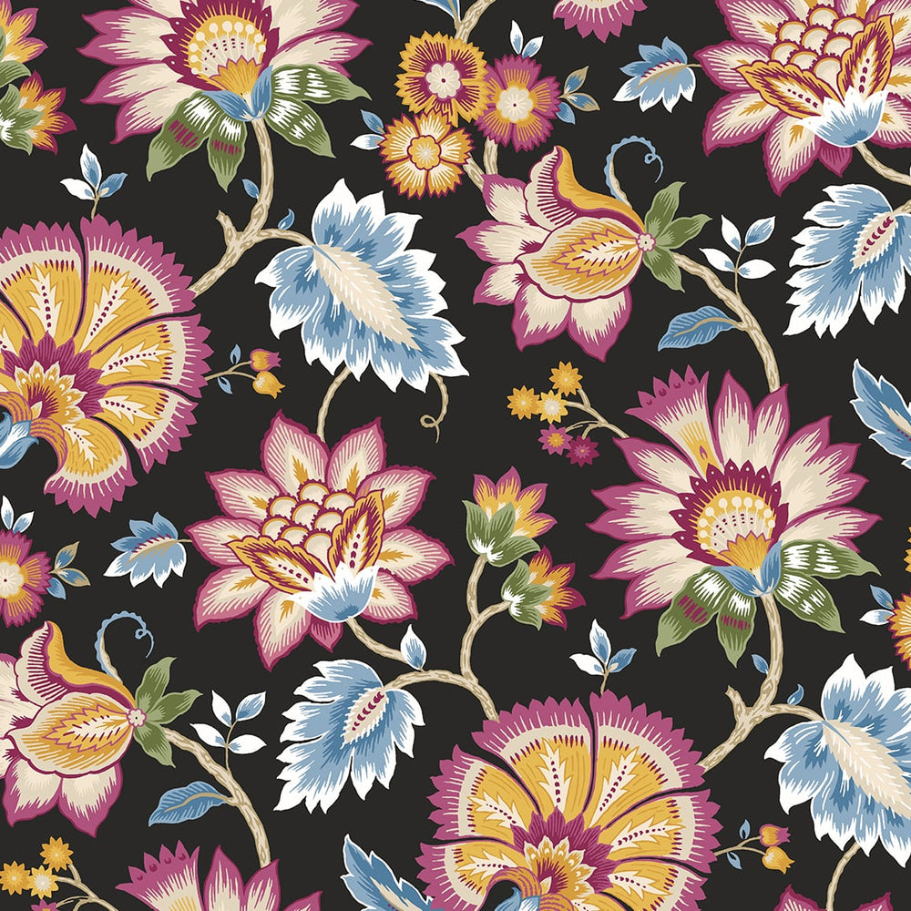 
                  
                    Jacobean floral peel and stick wallpaper NW42721 from NextWall
                  
                