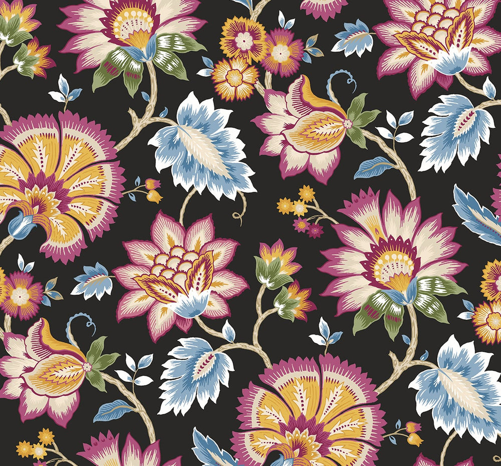 Jacobean floral peel and stick wallpaper NW42721 from NextWall