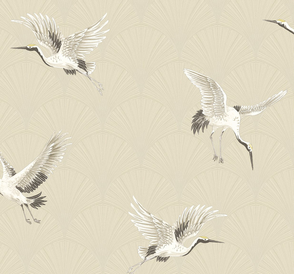 Crane peel and stick wallpaper NW42810 from NextWall