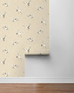 Crane peel and stick wallpaper roll NW42810 from NextWall