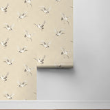 Crane peel and stick wallpaper roll NW42810 from NextWall