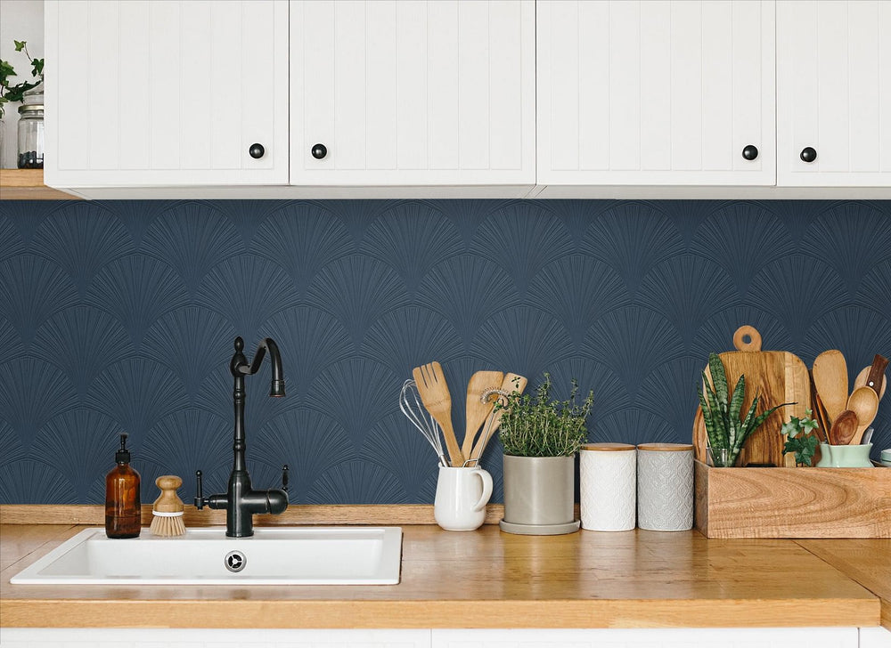 Art deco peel and stick wallpaper backsplash NW42902 from NextWall