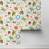 Floral peel and stick wallpaper roll NW43001 from NextWall