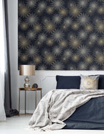 Mid century peel and stick wallpaper bedroom NW43102 from NextWall 