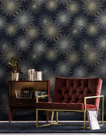Mid century peel and stick wallpaper accent NW43102 from NextWall 