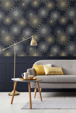 Mid century peel and stick wallpaper den NW43102 from NextWall 