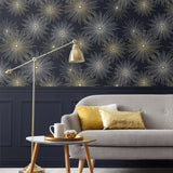 Mid century peel and stick wallpaper den NW43102 from NextWall 