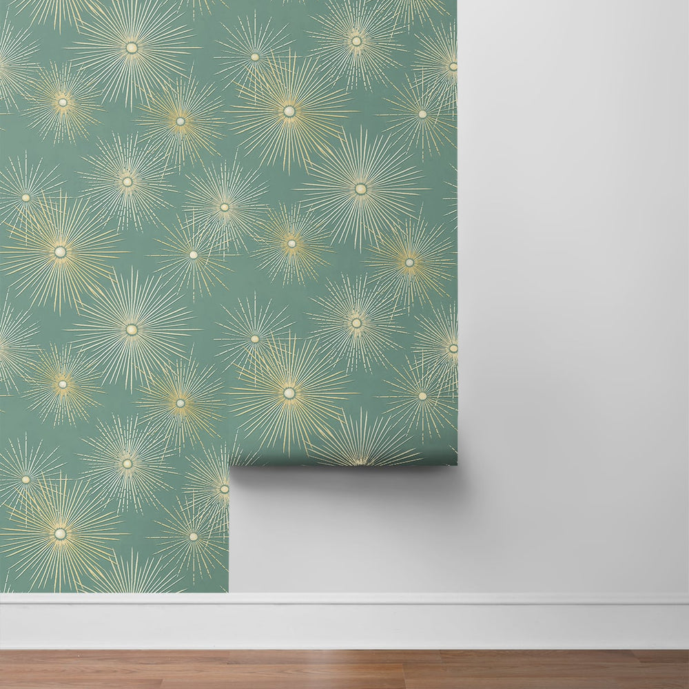 
                  
                    NW43104 Silverdale Starburst retro peel and stick removable wallpaper roll from Say Decor
                  
                