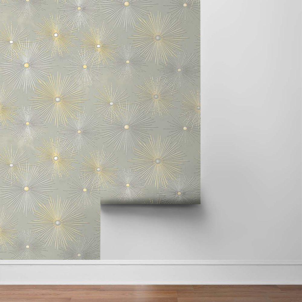 
                  
                    NW43105 Silverdale Starburst retro peel and stick removable wallpaper roll from Say Decor
                  
                