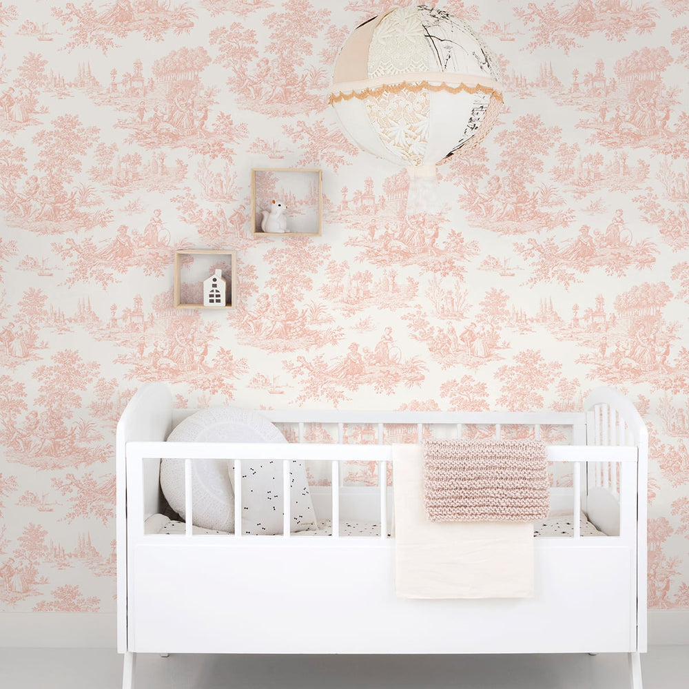 
                  
                    NW43301 Chateau toile peel and stick wallpaper nursery from NextWall
                  
                