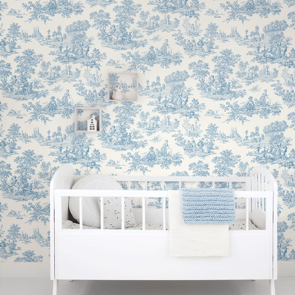 
                  
                    NW43302 Chateau toile peel and stick wallpaper nursery from NextWall
                  
                