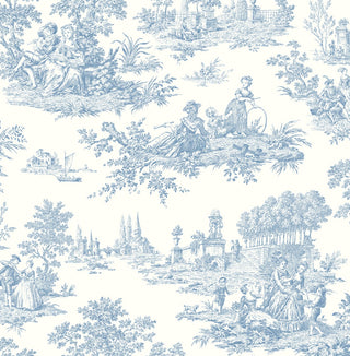 NW43302 Chateau toile peel and stick wallpaper from NextWall