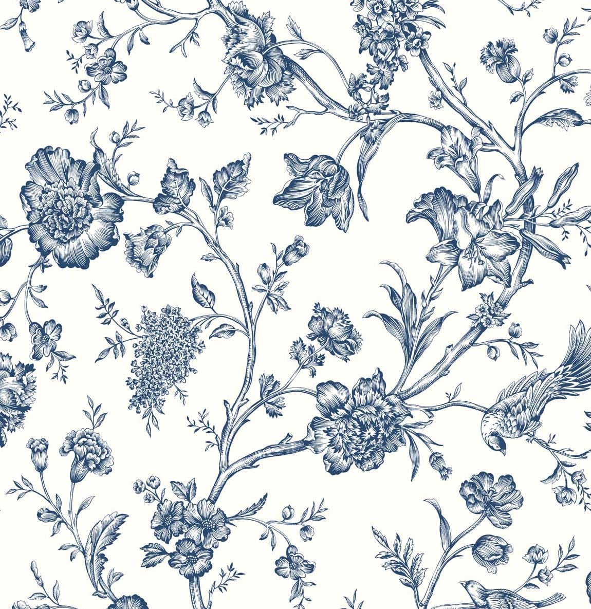Chinoiserie peel and stick wallpaper NW43402 self adhesive from NextWall