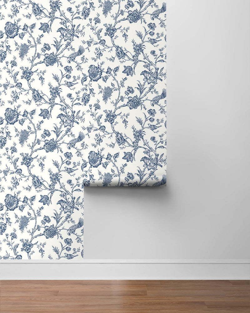 Chinoiserie peel and stick wallpaper roll NW43402 self adhesive from NextWall