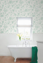 Chinoiserie peel and stick wallpaper bathroom NW43404 self adhesive from NextWall