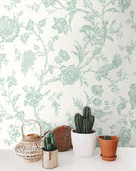 Chinoiserie peel and stick wallpaper decor NW43404 self adhesive from NextWall