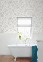 Chinoiserie peel and stick wallpaper bathroom NW43405 self adhesive from NextWall