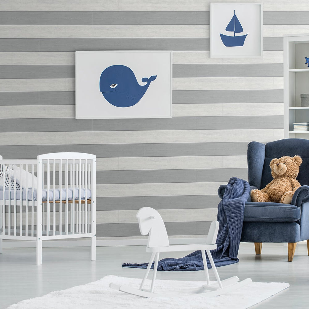 
                  
                    Shiplap peel and stick wallpaper nursery NW43510 from NextWall
                  
                