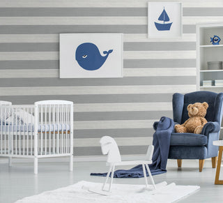 Shiplap peel and stick wallpaper nursery NW43510 from NextWall