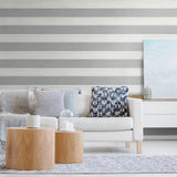 Shiplap peel and stick wallpaper living room NW43510 from NextWall