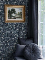 Leaf peel and stick wallpaper NW43602 accent Acanthus Trail from NextWall
