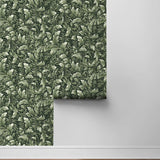 Leaf peel and stick wallpaper NW43604 roll Acanthus Trail from NextWall