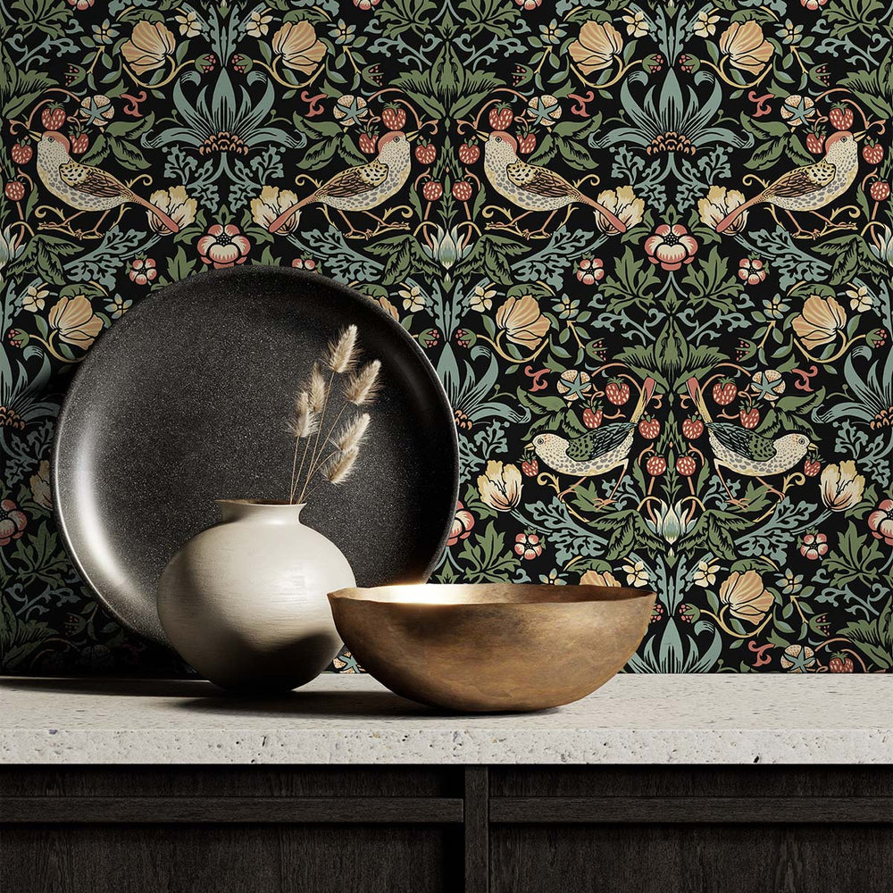 
                  
                    NW43700 Aves Garden peel and stick wallpaper kitchen from NextWall
                  
                