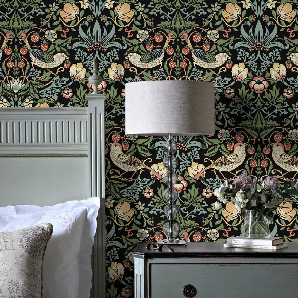 
                  
                    NW43700 Aves Garden peel and stick wallpaper bedroom from NextWall
                  
                