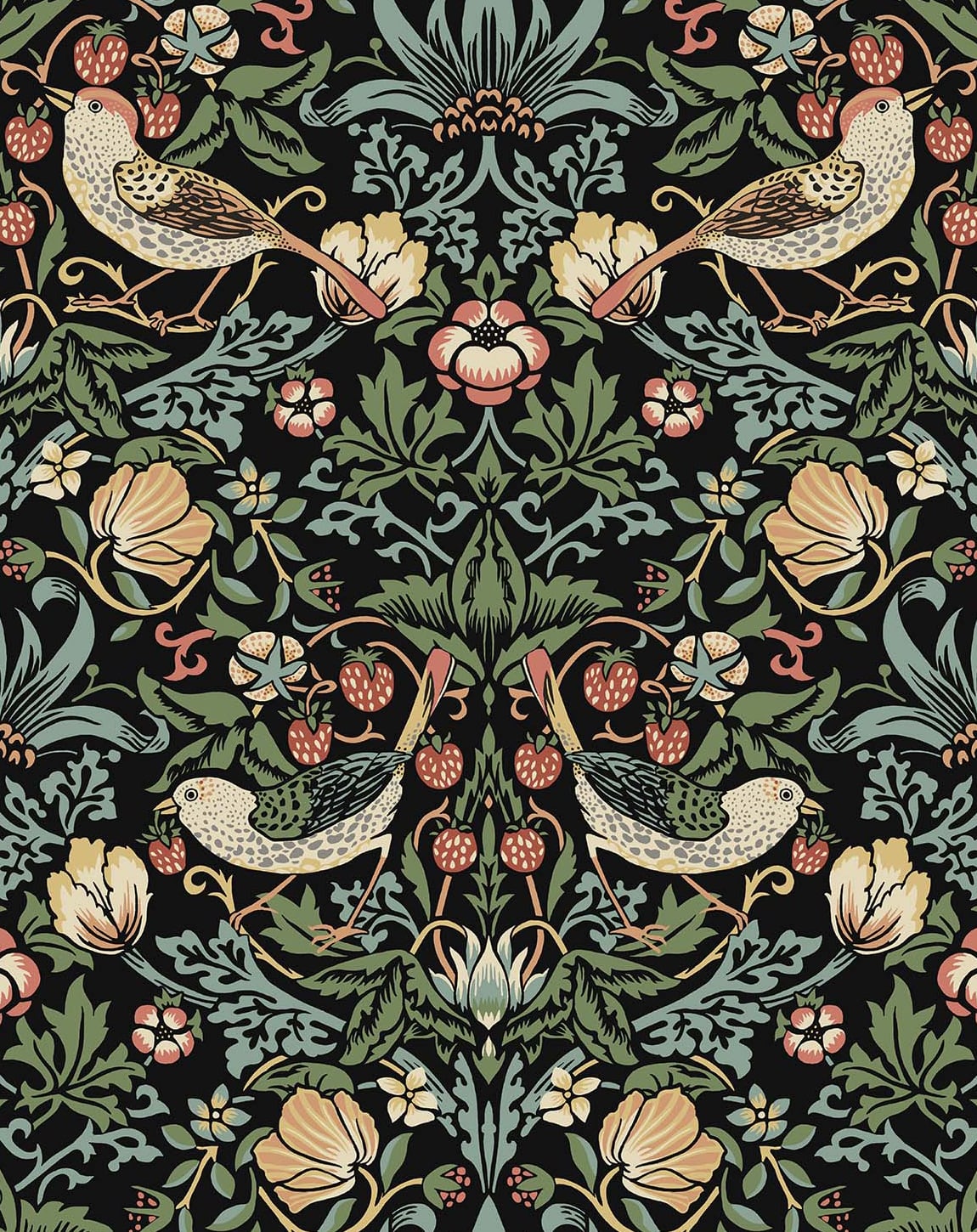 NW43700 Aves Garden peel and stick wallpaper from NextWall