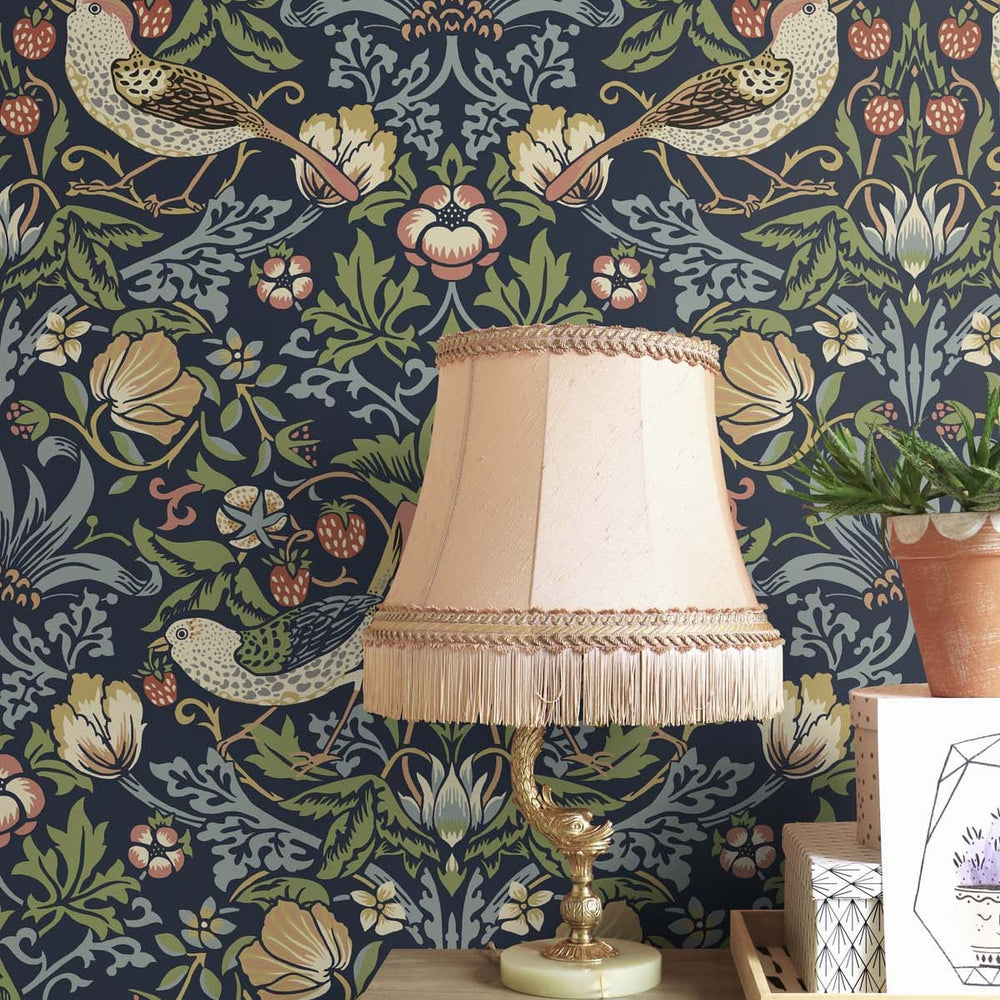 
                  
                    NW43702 Aves Garden peel and stick wallpaper accent from NextWall
                  
                