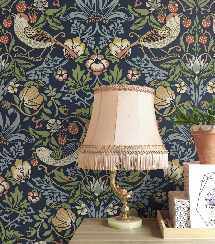 NW43702 Aves Garden peel and stick wallpaper accent from NextWall