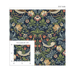 NW43702 Aves Garden peel and stick wallpaper scale from NextWall